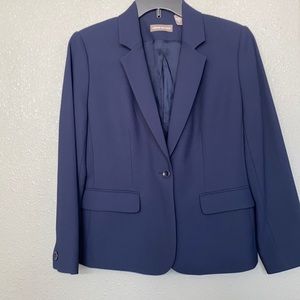 Valerie Stevens Navy Blue Business Blazer Size 4